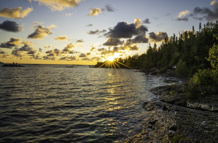 Sun rise at Mermaid’s Cove, Tobermory