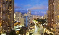 Long exposure of  Ala Moana Blvd, Honolulu