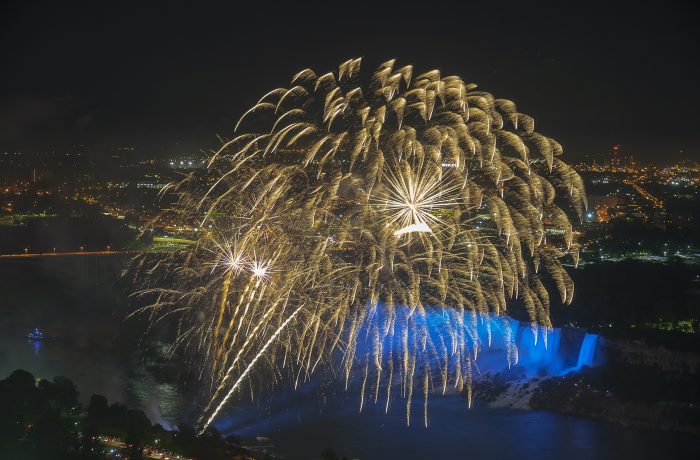 Canada Day Fireworks over the falls