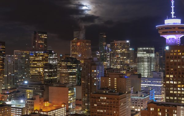 Down Town Vancouver at night