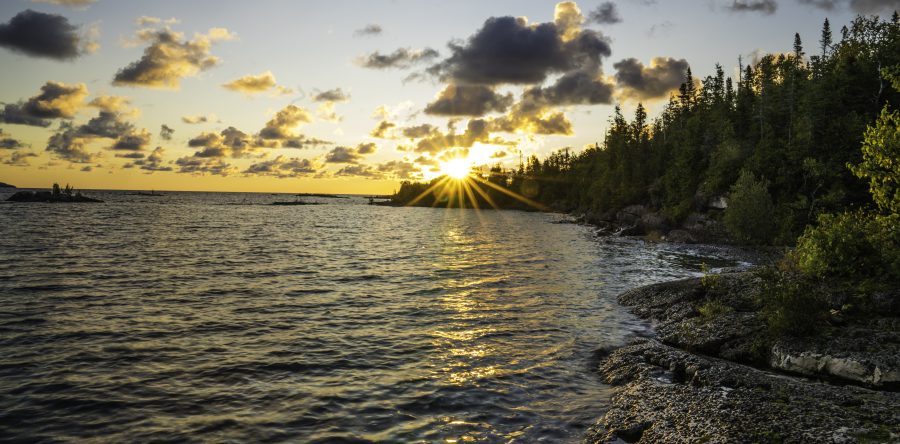 Sun rise at Mermaid’s Cove, Tobermory