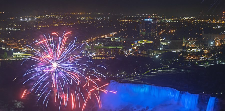 Niagara fireworks close up